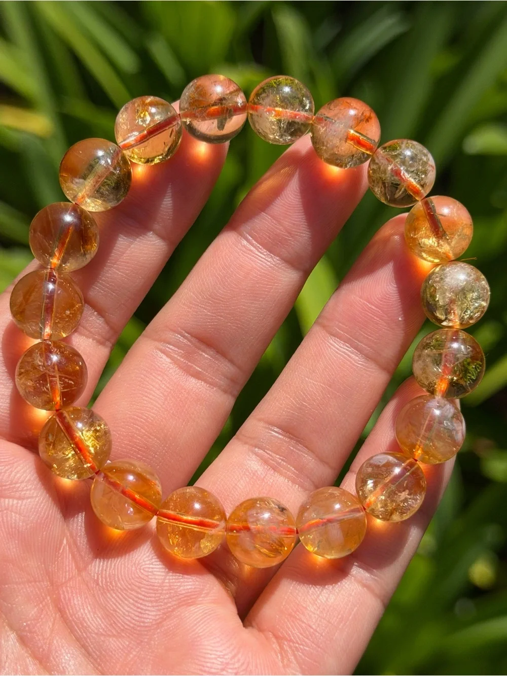 11mm Golden Citrine Stretch Bracelet 2058